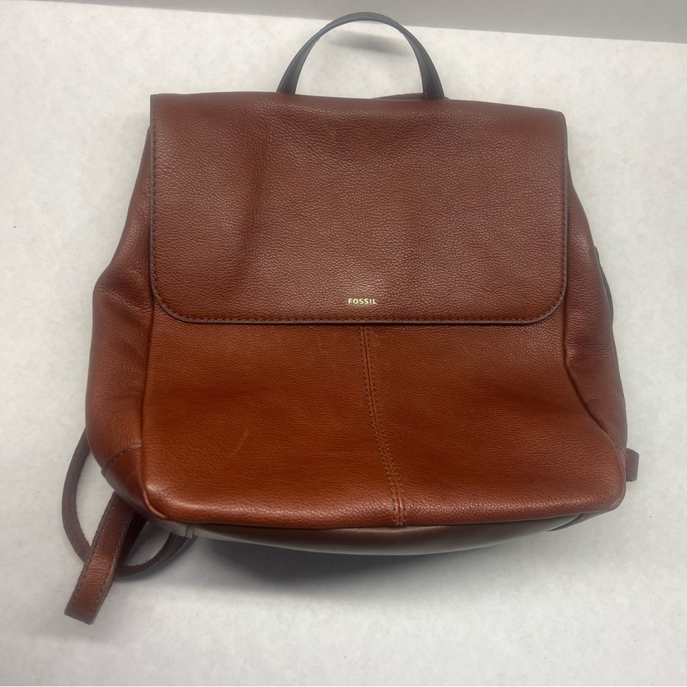 Fossil Leather Backpack